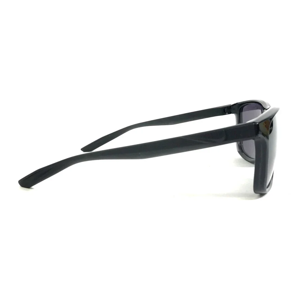 Nike Sunglasses FLIP ASCENT DJ9930 010 Shiny Black Frames Wrap with Gray Lenses